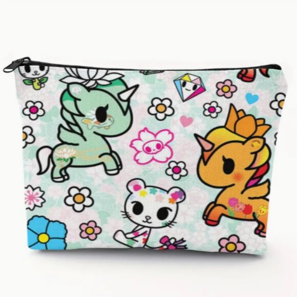 Tokidoki Unicorno Makeup Cosmetic Bag Zip Closure NWT - Picture 4 of 5